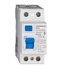 Siguranta automata (disjunctor) cu protectie diferentiala monofazica Schrack, 40A, 30mA, RCCB, tip AC, 10kA, Amparo, AR004203