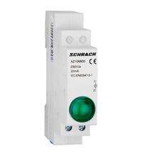 Lampa de semnalizare Schrack, LED, verde, 230VAC, sina DIN, AZ106800