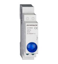 Lampa de semnalizare Schrack, LED, albastru, 230VAC, sina DIN, AZ106803