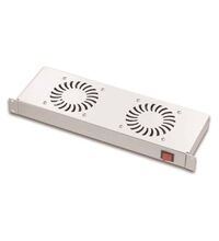 Placa 2 ventilatoare, 19'', comutator ON/OFF, 1U, Schrack