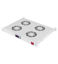 Placa 4 ventilatoare, 19'', termostat digital, 1U, Schrack