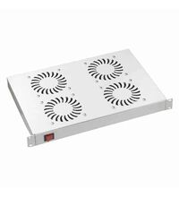 Placa 4 ventilatoare, 19'', comutator ON/OFF, 1U, Schrack