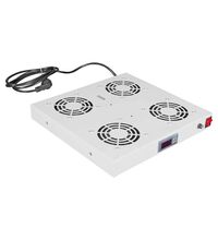 Unitate de tavan cu 4 ventilatoare, DT, termostat digital, instalare din interiorul dulapului Rack, Schrack