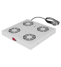 Unitate de tavan cu 4 ventilatoare, DT, comutator ON/OFF, instalare din interiorul dulapului Rack, Schrack