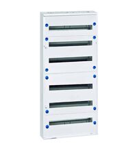 Tablou electric metalic, fara usa, aplicat, 144 module, 6x24, cu plastroane, Schrack, Modul 160, IP30