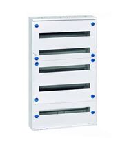 Tablou electric metalic, fara usa, aplicat, 165 module, 5x33, cu plastroane, Schrack, Modul 160, IP30