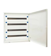 Tablou electric metalic, cu usa metalica, incastrat, 132 module, 4x33, cu plastroane, Schrack, Modul 160, IP30