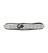 Patchord, 9xSchuko, profil Al, cablu conexiune 3m, 1U, DT, Schrack