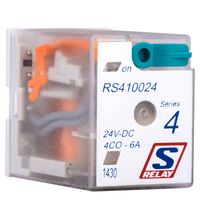 Releu fisabil Schrack, 14 pini, 24VDC, 6A, 4CC, RS410024