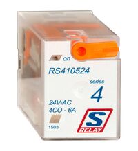 Releu fisabil Schrack, 14 pini, 24VAC, 6A, 4CC, RS410524
