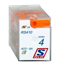 Releu fisabil Schrack, 14 pini, 24VAC, cu LED, 6A, 4CC, RS410R24
