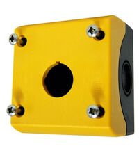 Cutie pentru comanda Schrack, neechipata, galben, 1 buton, IP67, MM216536