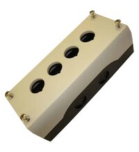 Cutie pentru comanda Schrack, neechipata, negru/gri, 4 butoane, IP67, MM216539