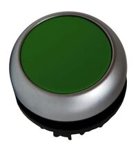 Buton comanda Schrack, cu revenire, plat, verde, MM216596