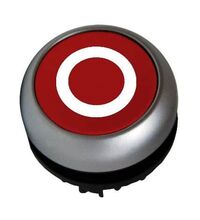 Buton comanda Schrack, cu revenire, ''0'', plat cu indicator luminos, rosu, MM216936