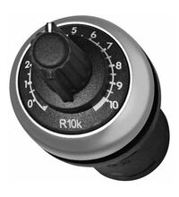 Buton comanda Schrack, tip potentiometru, 10kom, negru, MM229491