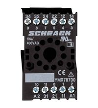 Soclu releu Schrack, pentru releu intermediar, MT3 cu 11pini, 10A, YMR78700