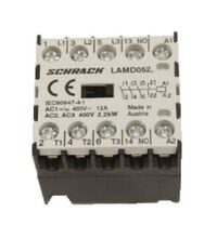 Contactor mini Schrack, 24VAC, 5A, 3P, 3ND+1NI, LAMD0520