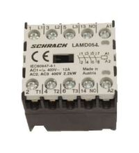 Contactor mini Schrack, 400VAC, 5A, 4P, 4ND, LAMD0544