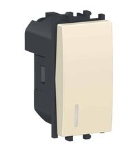 Intrerupator modular Schneider, crem, cu LED, 1M, Easy Styl, LMR1401002