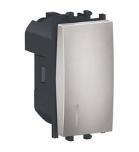 Intrerupator modular Schneider, argintiu, cu LED, 1M, Easy Styl, LMR1401004
