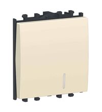 Intrerupator modular Schneider, crem, cu LED, 2M, Easy Styl, LMR1412002