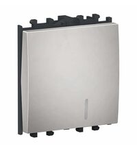 Intrerupator modular Schneider, argintiu, cu LED, 2M, Easy Styl, LMR1412004
