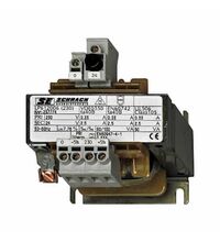 Transformator de tensiune Schrack, 60VA, de 230V la 24VAC, inclusiv sigurante fuzibile in secundar, LP612006T