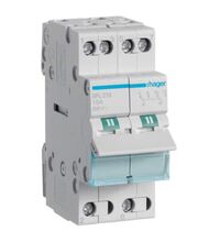 Inversor punct comun inferior Hager, 2P, 1-2, 16A, SFL216