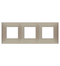 Rama decorativa aparataj modular Vimar, rectangulara, 3X2M, gri porumbel mat, NeveUp Matt, 09666.12