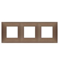 Rama decorativa aparataj modular Vimar, rectangulara, 3X2M, cupru mat, NeveUp Metal, 09666.24