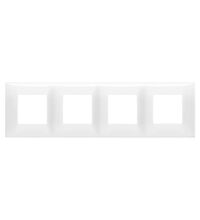 Rama decorativa aparataj modular Vimar, rectangulara, 4X2M, alb, NeveUp Glossy, 09668.01