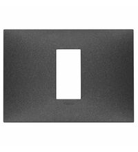 Rama decorativa aparataj modular Vimar, rectangulara, 1/3M, carbon mat, NeveUp Matt, 09671.14