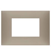 Rama decorativa aparataj modular Vimar, rectangulara, 3M, gri porumbel mat, NeveUp Matt, 09673.12