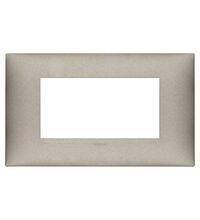 Rama decorativa aparataj modular Vimar, rectangulara, 4M, titaniu mat, NeveUp Metal, 09674.23