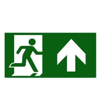 Indicator de emergenta, autocolant, Exit inainte, S-00802/UO, Olympia