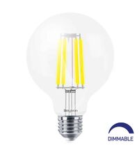 Bec LED decorativ Braytron, E27, glob, 8W, 2700K