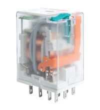 Releu intermediar Relpol, 11 pini fisabili, 230VDC, 10A, 3CO, cu LED, R3N-2013-23-1230-WTL