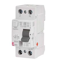 Siguranta automata (disjunctor) cu protectie diferentiala monofazica ETI, 80A, 500mA, RCCB, tip A, 10kA, EFI, 002061144