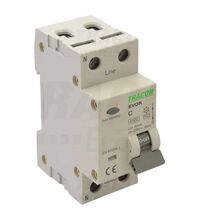 Siguranta automata (disjunctor) cu protectie diferentiala monofazica Tracon, 10A, 30mA, curba B, RCBO, tip AC, 4.5kA, EVOK2B1003