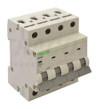 Siguranta automata (disjunctor) tetrapolara Tracon, 4P, 10A, curba C, 6kA, EVOZ4C10