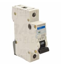 Siguranta automata (disjunctor) monopolara Tracon, 1P, 50A, curba B, 6kA, TDZ-1B-50