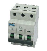 Siguranta automata (disjunctor) tripolara Tracon, 3P, 6A, 6kA, DC-3C-6
