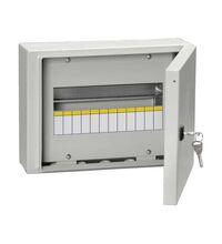 Dulap metalic cu plastroane PVC, 12 module, 1x12, aplicat, iEK, SCHR, IP54, cu usa mata