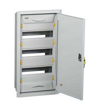 Tablou electric metalic, 36 module, 3x12, incastrat, iEK, SCHRv-k, IP31, cu usa mata
