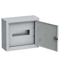 Dulap metalic cu plastroane PVC, 9 module, 1x9, aplicat, iEK, SCHR, IP31, cu usa mata
