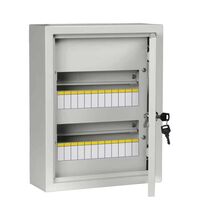 Dulap metalic cu plastroane PVC, 24 module, 2x12, aplicat, iEK, SCHR, IP31, cu usa mata