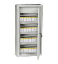 Dulap metalic cu plastroane PVC, 48 module, 4x12, aplicat, iEK, SCHR, IP31, cu usa mata
