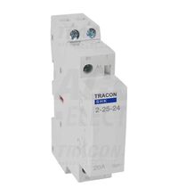 Contactor modular Tracon, 2M, 24VAC, 25A, 2ND, SHK2-25-24
