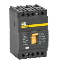 Intreruptor automat MCCB 125 iEK, 3P, 25kA, fix, 12.5A, VA88-32, SVA10-3-0012